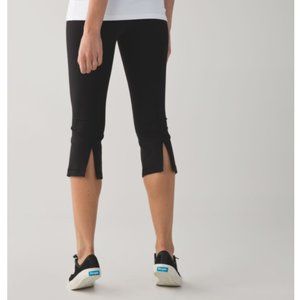 Lululemon Black Gather and Crow Crop II Leggings
